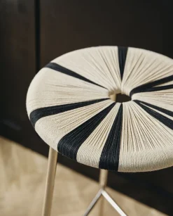 MORICE stool, high - black/ivory