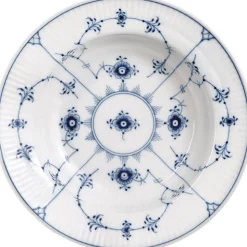 MUSSELMALET DYB TALLERKEN, 17 CM