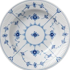 Musselmalet Riflet 21 cm. dyb tallerken