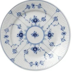 Musselmalet Riflet 19 cm. flad tallerken