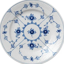 Musselmalet Riflet 17 cm. tallerken