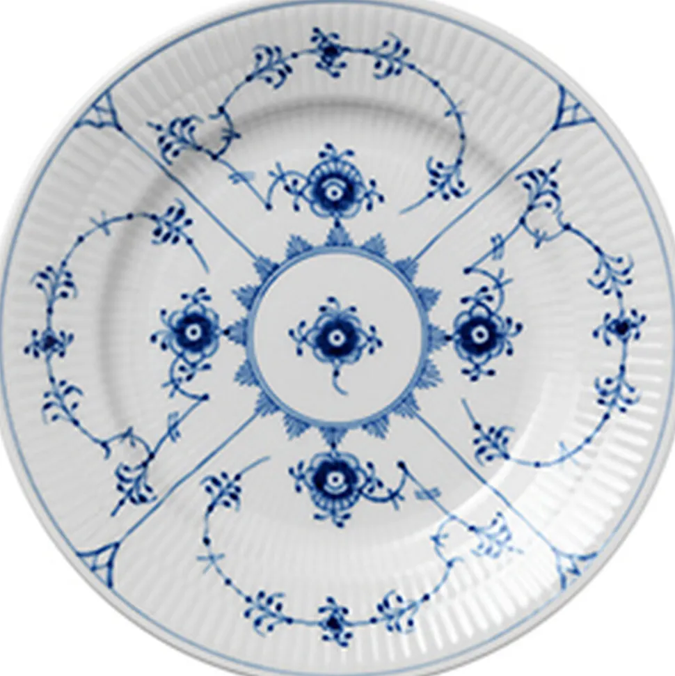 Musselmalet Riflet 17 cm. tallerken