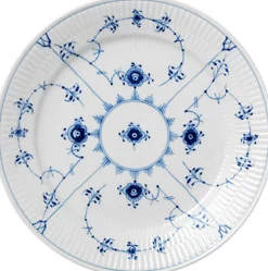 Musselmalet Riflet 25 cm. tallerken