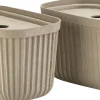 Opbevaringsboks Pulp 23 x 15 cm 2 stk. Natural Brown