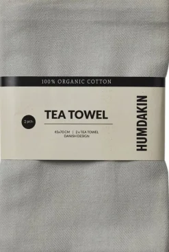 Organic tea towel 2 pack Stone