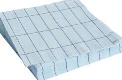 Pattern Napkins-Set of 20 Dinner-Light blue and blue grid