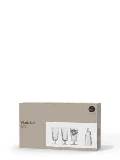 Picnic Juni glass high, 4-pcs (6) Clear