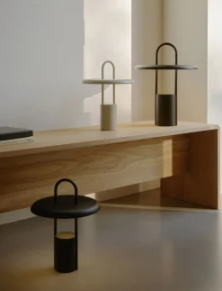 Pier portable LED lampe H 33. 5 cm black