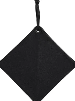 Pot Holder, Classic Black Leather, with smart insert