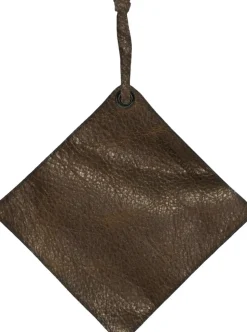 Pot Holder, Vintage Brown Leather, with smart insert