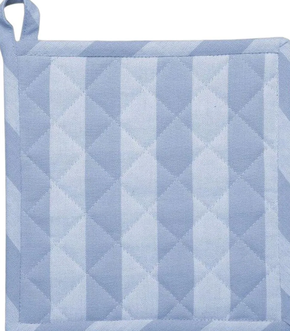 Pot holder 22x22 cm BIRK -Stripe light blue