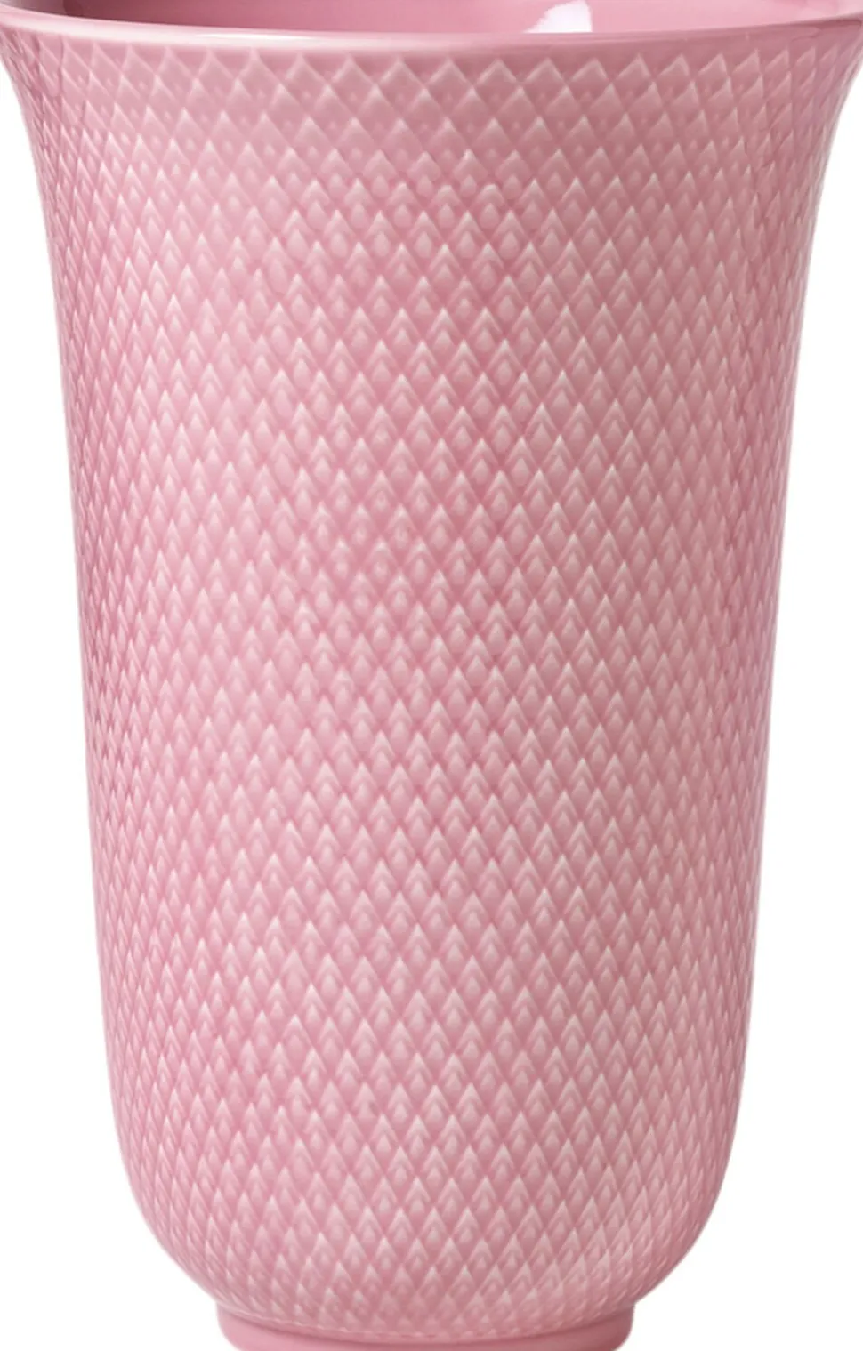 Rhombe Color Vase H20 rosa porcelæn