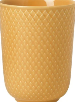 Rhombe Krus 33 cl gul porcelæn