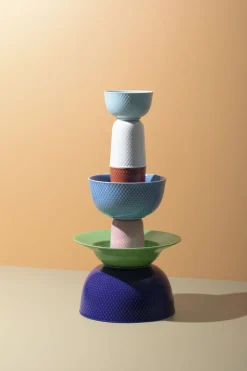 Rhombe Krus 33 cl terracotta porcelæn