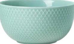 Rhombe Skål Ø13 cm aqua porcelæn