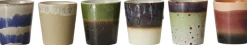 70s ceramics coffee mugs grounding set of 6