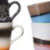 70s ceramics espresso mugs funky set of 4