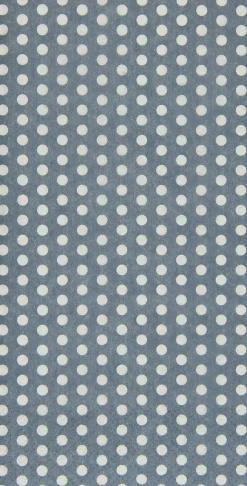 Serviet støvblå m/prikker