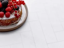 Serviet Tiles Damask Optisk hvid 4 stk