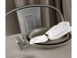 Servietring Thebe 4 stk. Mat stål Recycled