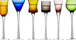 Snapseglas London 18 cm 6 stk. Assorterede