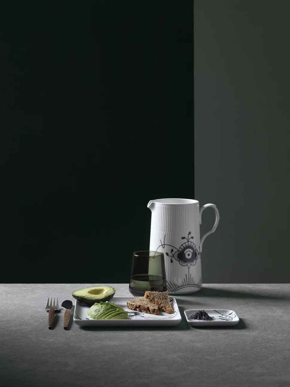 Sort Mega Riflet 20 cm Firkantet tallerken