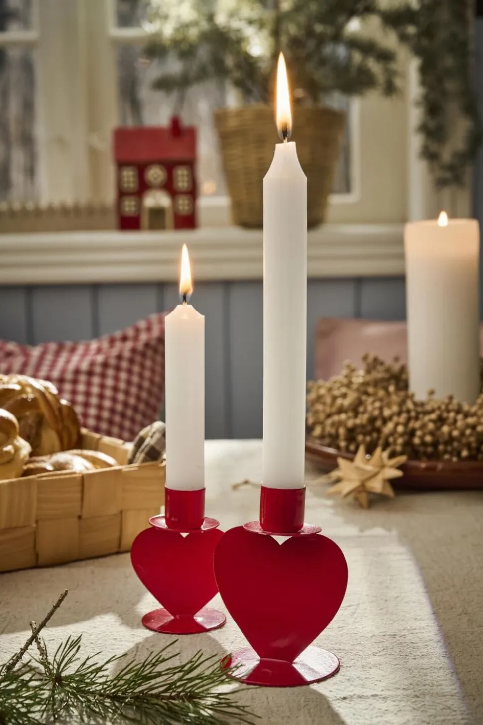 Stage t/2,2 cm lys hjerte på fod