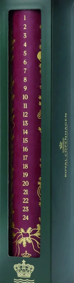 Stjerne Riflet kalenderlys rød