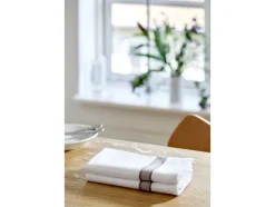 Stofserviet Pillivuyt 45 x 45 cm Blå/Hvid 100% ny bomuld