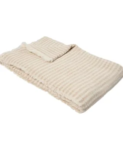 Stripe throw 130x200cm beige stripe