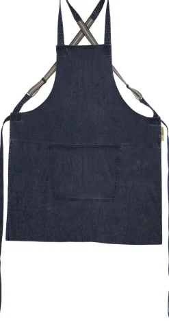 Suspender Series Apron, Denim Brut