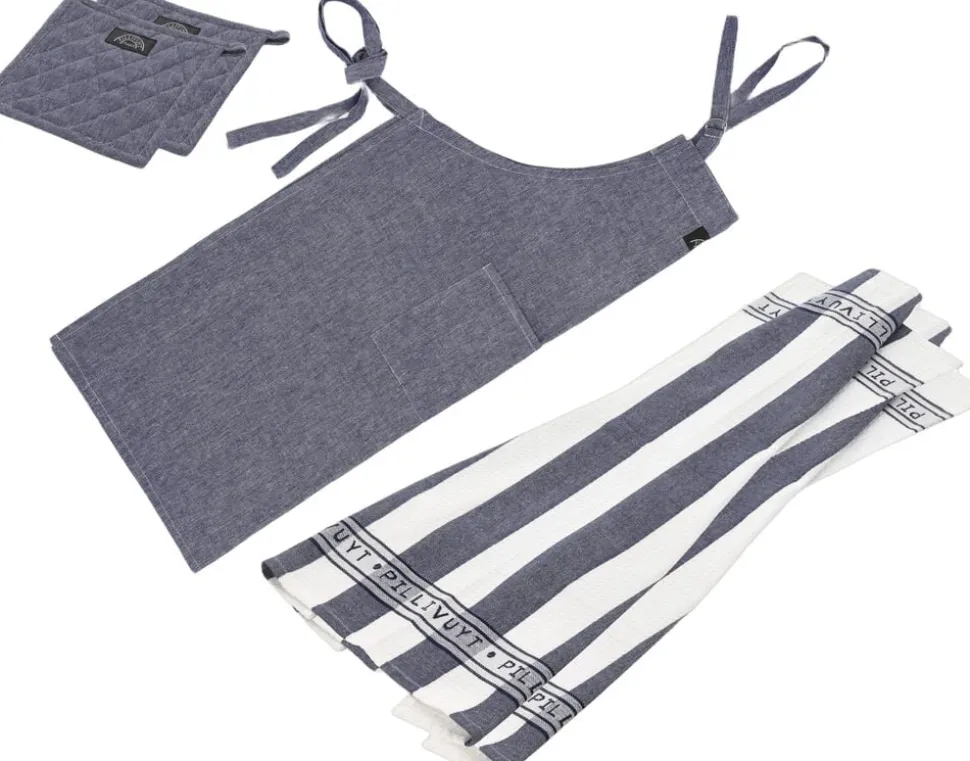 Tekstilsæt recycle Pillivuyt 5 dele Navy