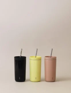 To Go Sip termokop med sugerør 0.4 l. soft black