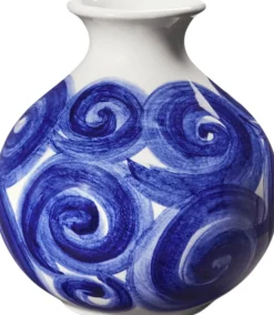 Tulle Vase H10. 5 cm blå