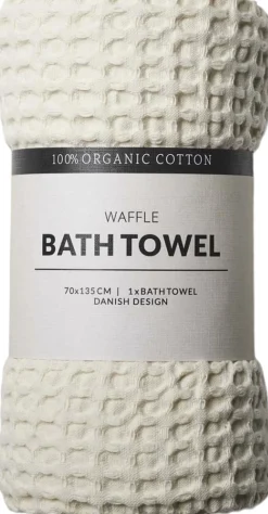Vaflet badehåndklæde