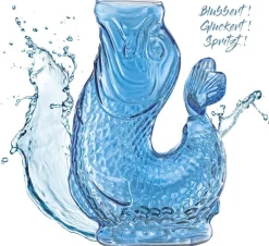 Vandkaraffel fisk, blå, glas, NEMO