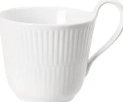 White Fluted High Handle Cup 24cl