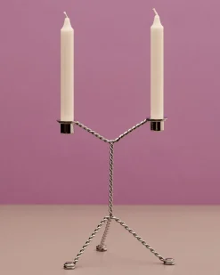 Wire Candleholder-Mirror