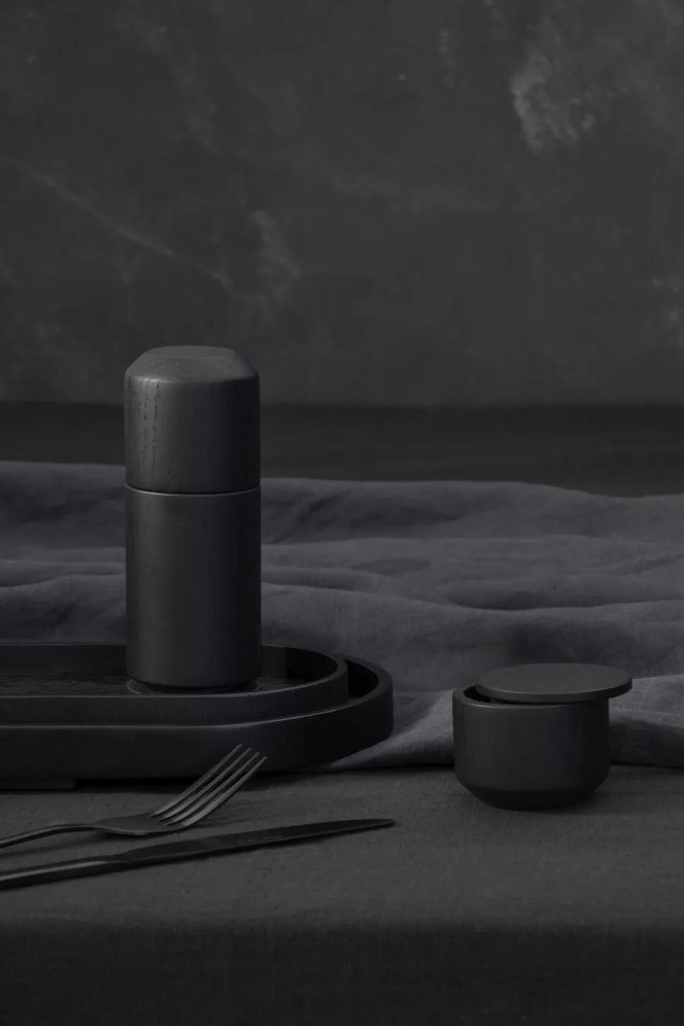 Wood Tray, Small, Black Oak, 11x23x2 cm